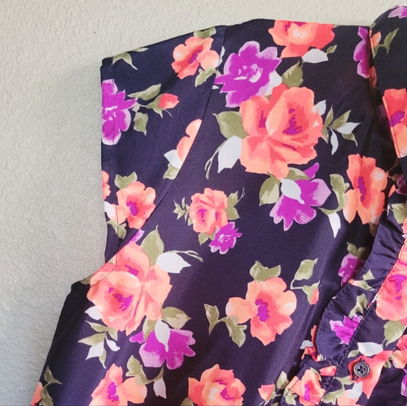 Faded Glory Hi-Low Shirt Dress - Picture 5 of 10